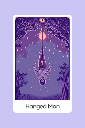 The Hanged Man tarot card