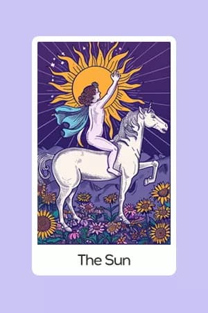 The Sun tarot card