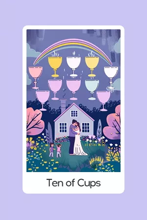 Ten of Cups tarot card