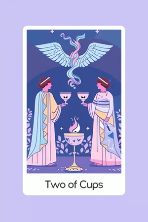 Two of Cups tarot card