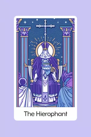 The Hierophant tarot card