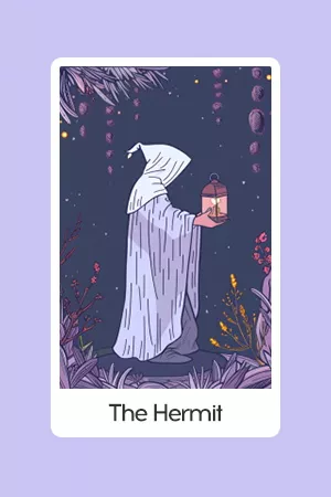 The Hermit tarot card