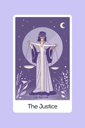 Justice tarot card