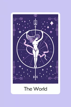 The World tarot card