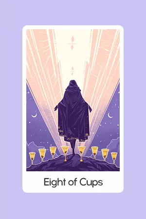 Eight of Cups tarot card