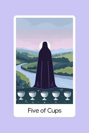 Five of Cups tarot card