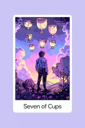 Seven of Cups tarot card