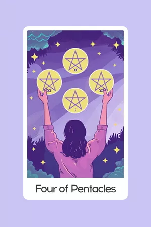 Four of Pentacles tarot card
