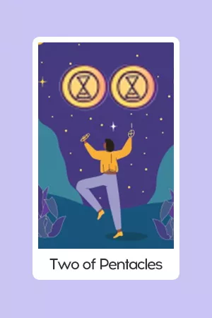 Two of Pentacles tarot card