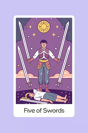 Five of Swords tarot card
