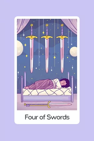 Four of Swords tarot card