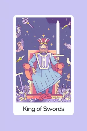 King of Swords tarot card