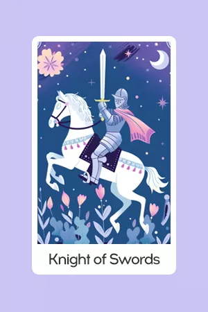 Knight of Swords tarot card