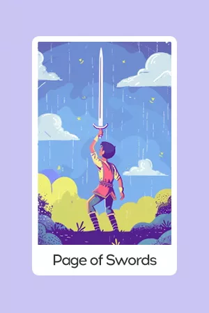 Page of Swords tarot card