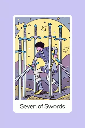 Seven of Swords tarot card