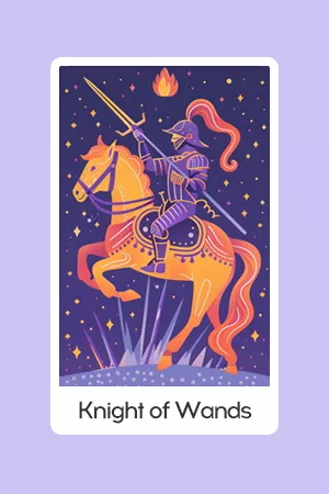 Knight of Wands tarot card