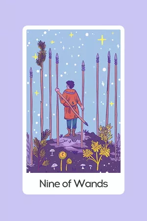 Nine of Wands tarot card