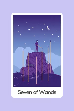 Seven of Wands tarot card