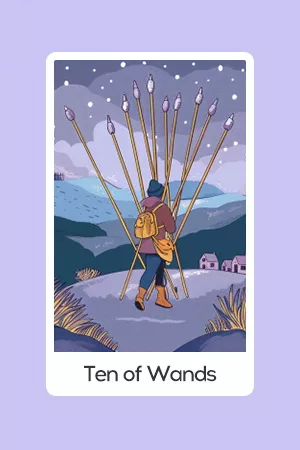 Ten of Wands tarot card