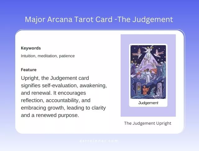 The Judgement Upright Meaning