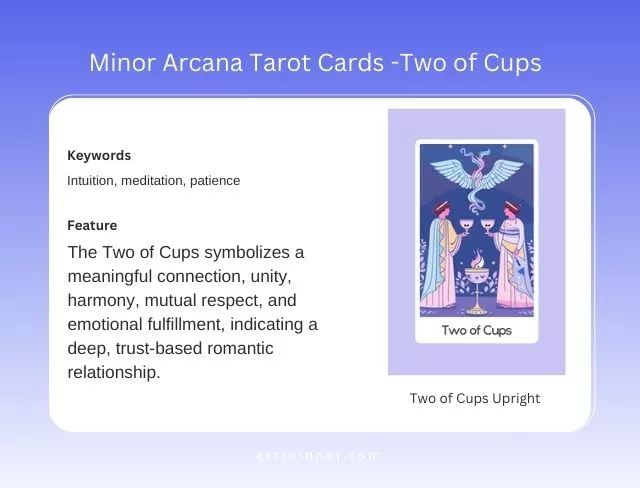 Two of Cups  Upright Meaning