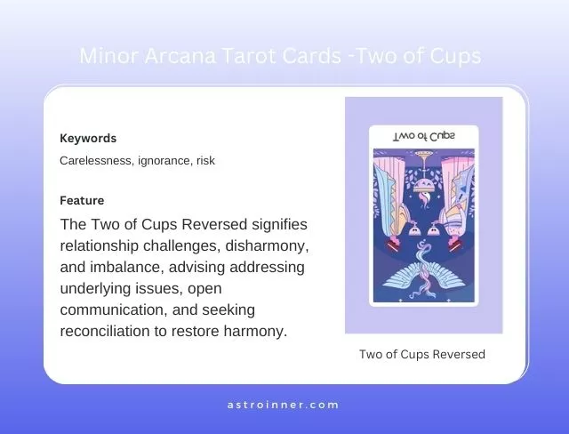 Two of Cups  Reversed Meaning