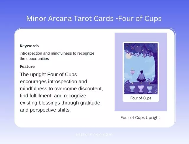 Four of Cups Upright Meaning