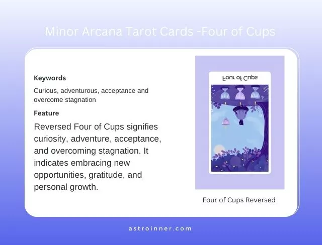 Four of Cups Reversed Meaning