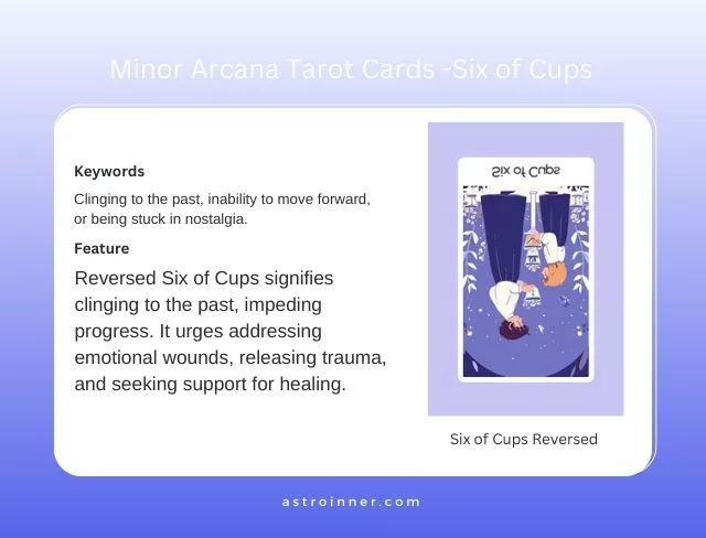 Six of Cups Reversed Meaning