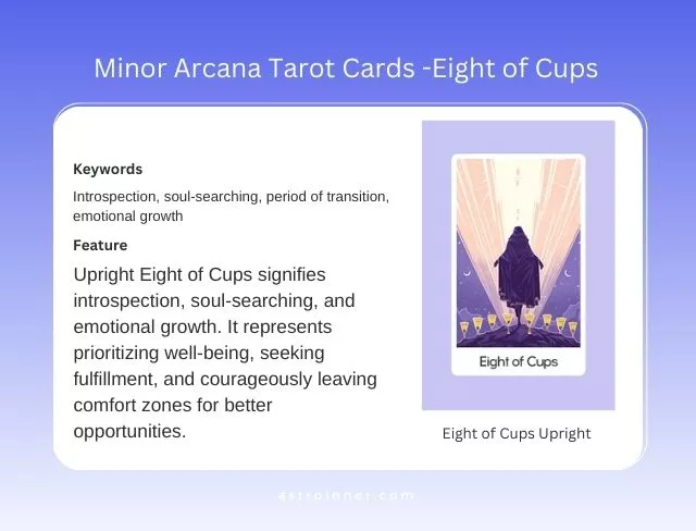 Eight of Cups Upright Meaning