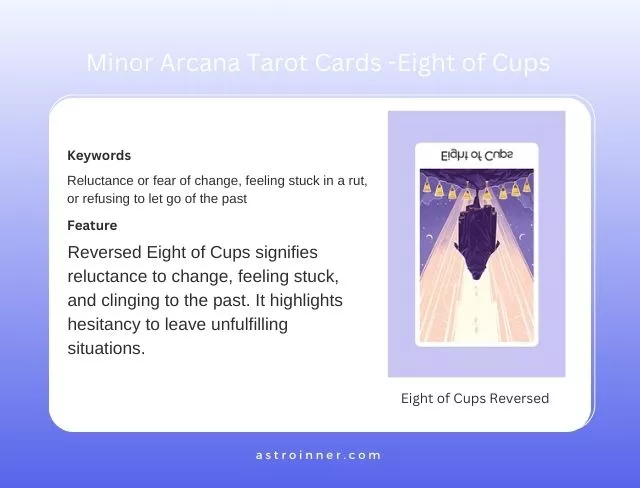 Eight of Cups Reversed Meaning