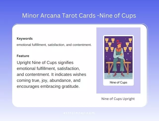 Nine of Cups Upright Meaning