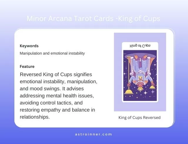 King of Cups Reversed Meaning