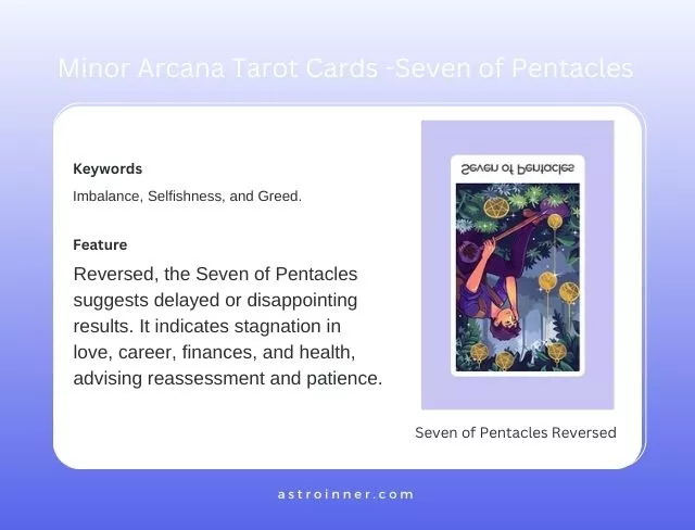 Seven of Pentacles Reversed Meaning