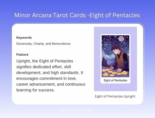 Eight of Pentacles Upright Meaning