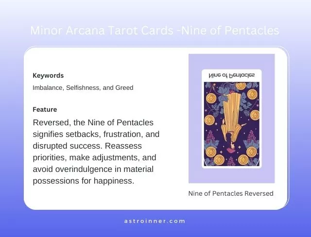 Nine of Pentacles Upright Meaning