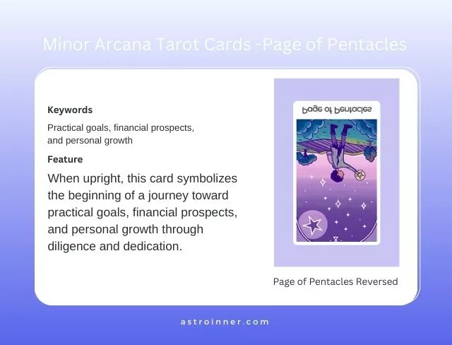 Page of Pentacles Reversed Meaning