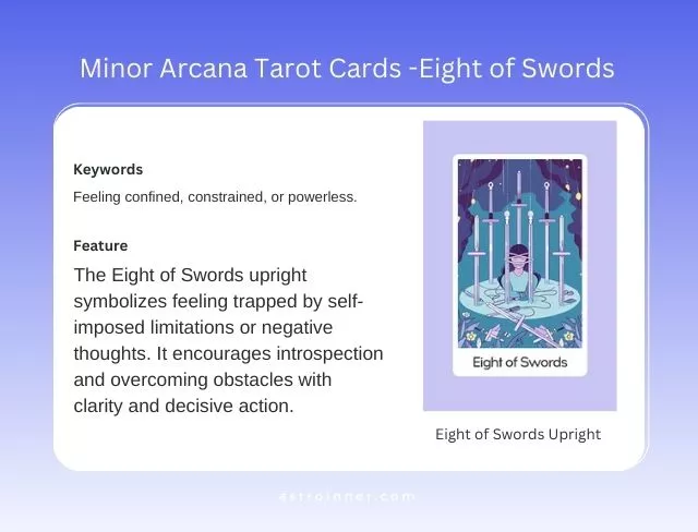 Eight of Swords Upright Meaning