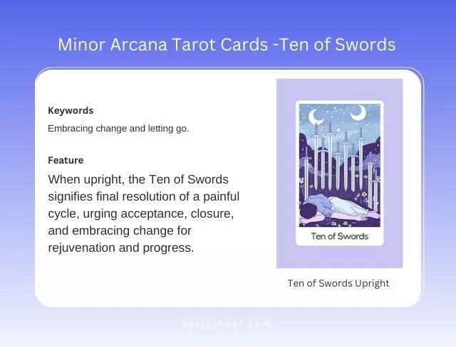 Ten of Swords Upright Meaning