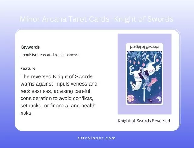 Knight of Swords Reversed Meaning