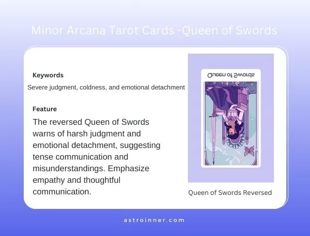 Queen of Swords Reversed Meaning