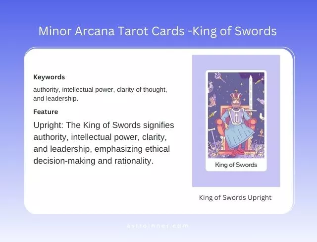 King of Swords Upright Meaning