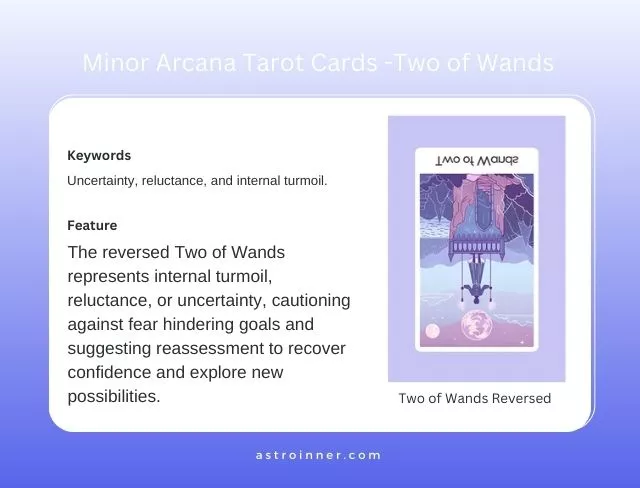 Two of Wands Reversed Meaning