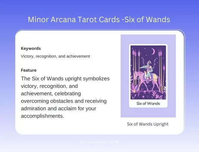 Six of Wands Upright Meaning