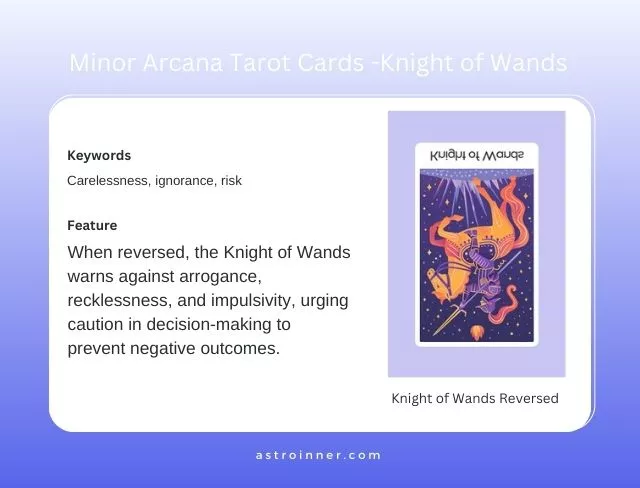 Knight of Wands Reversed Meaning